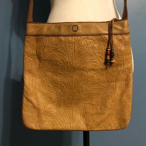 Lucky Brand Tooled Leather handbag